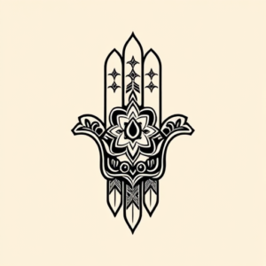 Masculine Hamsa Tattoo