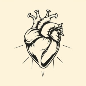 Masculine Heart Tattoo