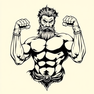 Masculine Hercules Tattoo
