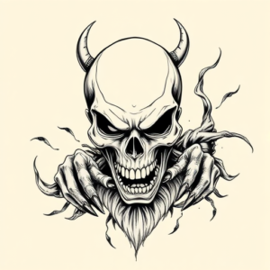 Masculine Horror Tattoo