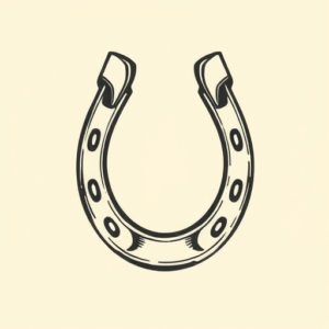 Masculine Horseshoe Tattoo