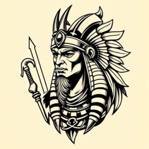 Masculine Horus Tattoo