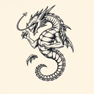 Masculine Hydra Tattoo