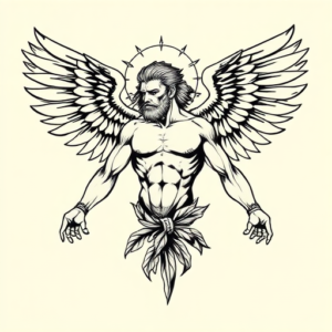 Masculine Icarus Tattoo