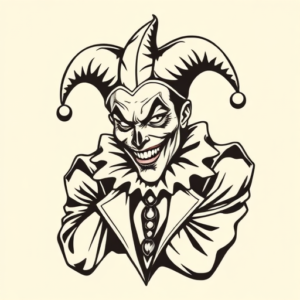 Masculine Jester Tattoo