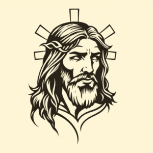 Masculine Jesus Tattoo