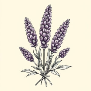 Masculine Lavender Tattoo