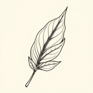 Masculine Leaf Tattoo