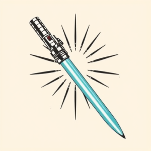 Masculine Lightsaber Tattoo