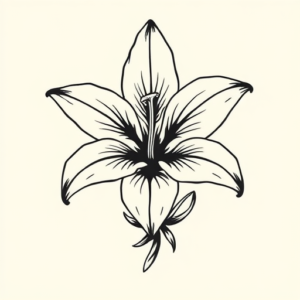 Masculine Lily Tattoo