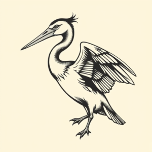 Masculine Loon Tattoo