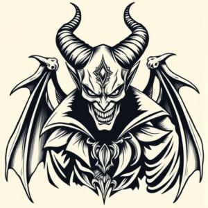 Masculine Maleficent Tattoo