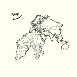 Masculine Map Tattoo