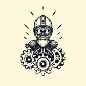 Masculine Mechanic Tattoo