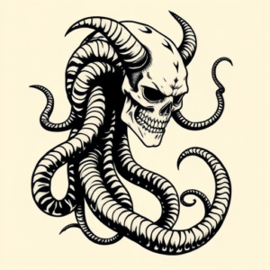 Masculine Medusa Tattoo