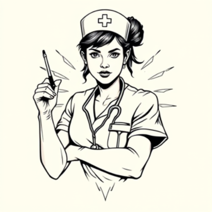 Masculine Nurse Tattoo