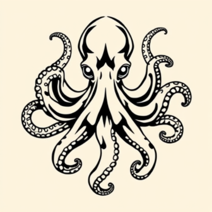 Masculine Octopus Tattoo
