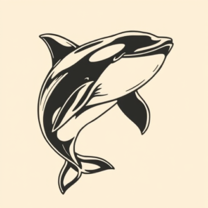 Masculine Orca Tattoo