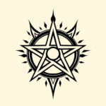 Masculine Pentagram Tattoo
