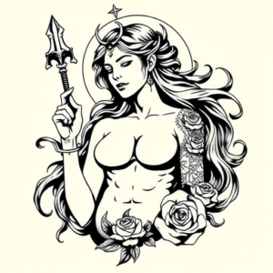 Masculine Persephone Tattoo