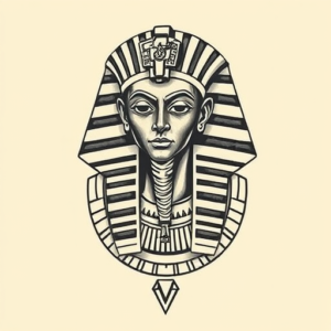 Masculine Pharaoh Tattoo