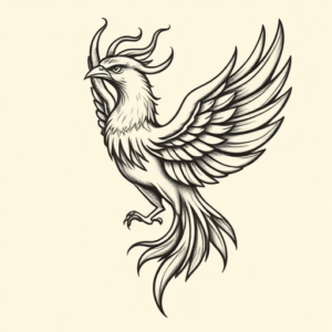 Masculine Phoenix Tattoo