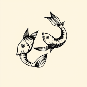 Masculine Pisces Tattoo