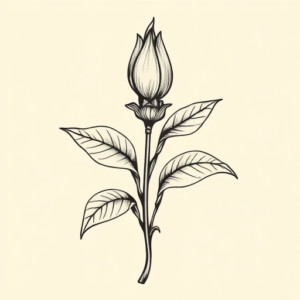 Masculine Plant Tattoo