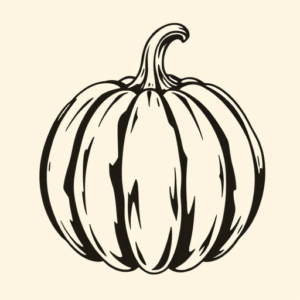 Masculine Pumpkin Tattoo