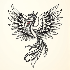Masculine Quetzalcoatl Tattoo