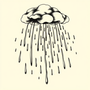 Masculine Rain Tattoo