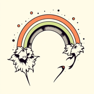 Masculine Rainbow Tattoo