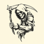 Masculine Reaper Tattoo