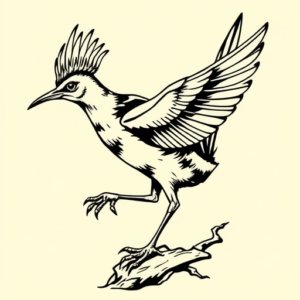 Masculine Roadrunner Tattoo