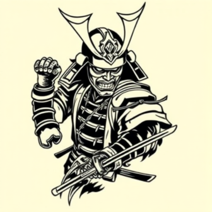Masculine Samurai Tattoo