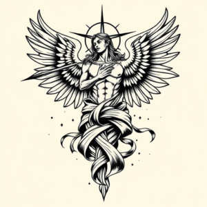 Masculine Seraphim Tattoo
