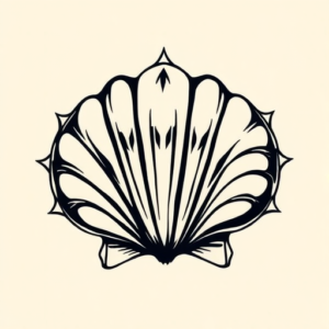 Masculine Shell Tattoo