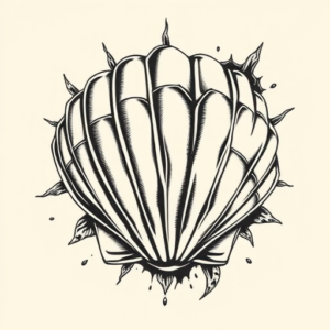 Masculine Shellback Tattoo