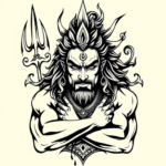 Masculine Shiva Tattoo