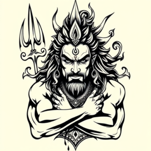 Masculine Shiva Tattoo