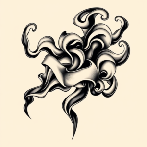 Masculine Smoke Tattoo