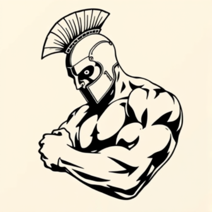 Masculine Spartan Tattoo