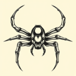 Masculine Spider Tattoo