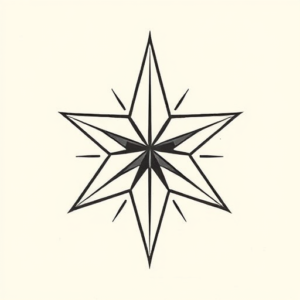 Masculine Star Tattoo