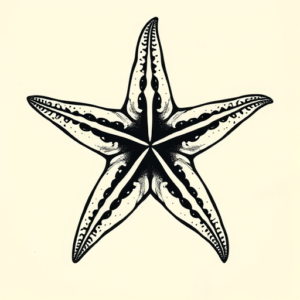 Masculine Starfish Tattoo