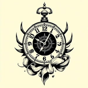 Masculine Time Tattoo