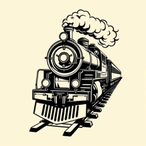 Masculine Train Tattoo