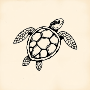 Masculine Turtle Tattoo