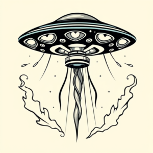 Masculine Ufo Tattoo