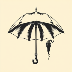 Masculine Umbrella Tattoo